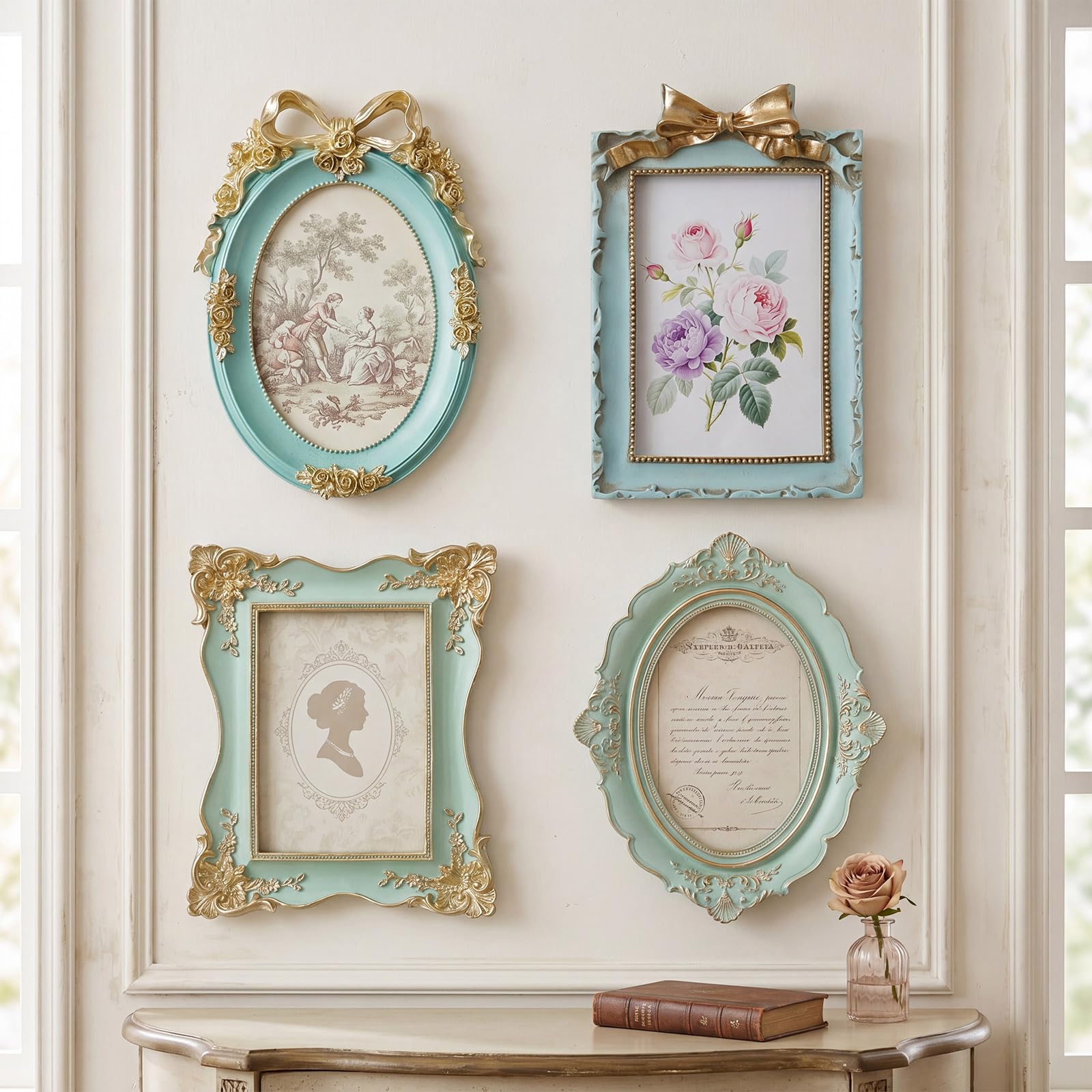 Photo 1 of Kathfly 4x6 Vintage Picture Frames - Set of 4