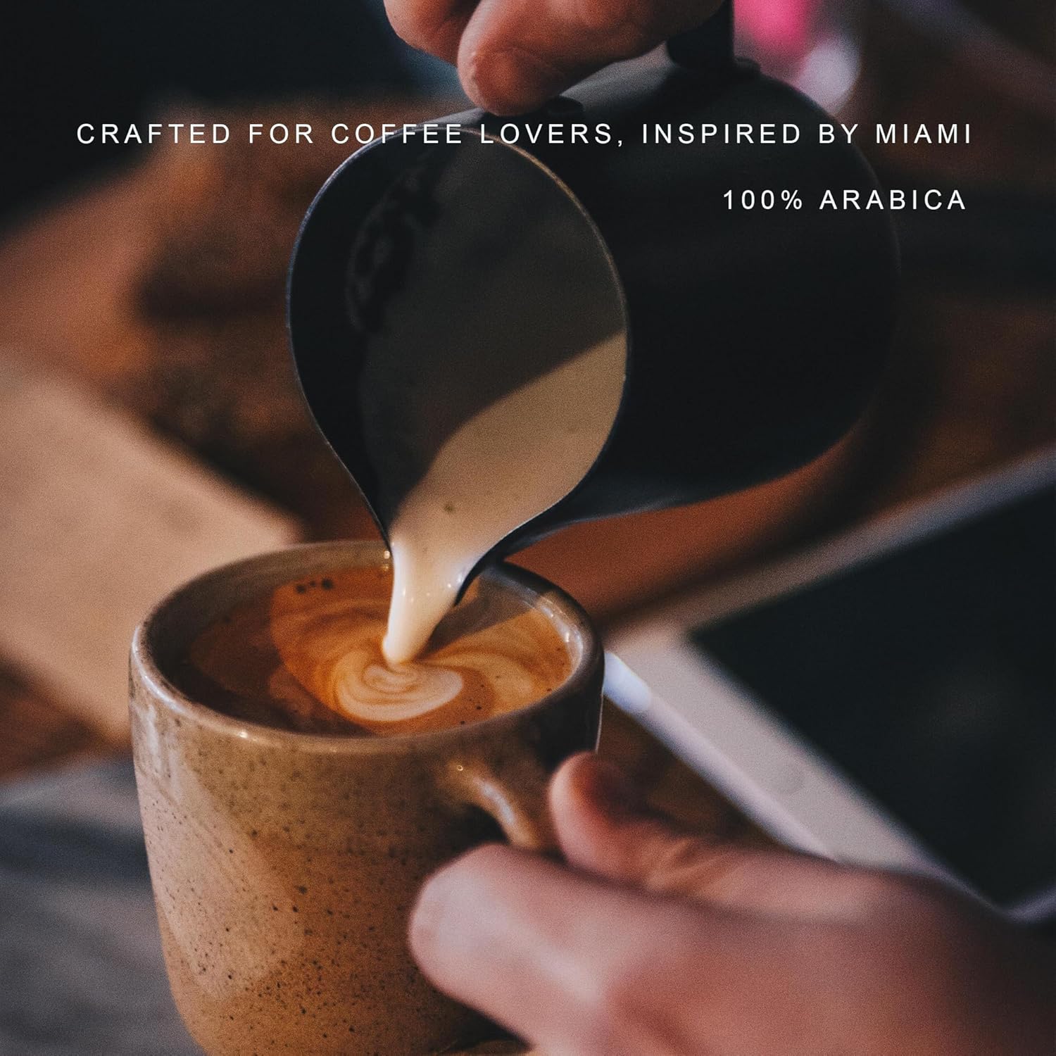Miami Coffee Garden Breeze Brew, Brazilian Premium Coffee, Rich and Balanced, 100% Arabica Beans, Low Acid, Finest Regions in Brazil, Whole Coffee Beans, 2 Lb Bag