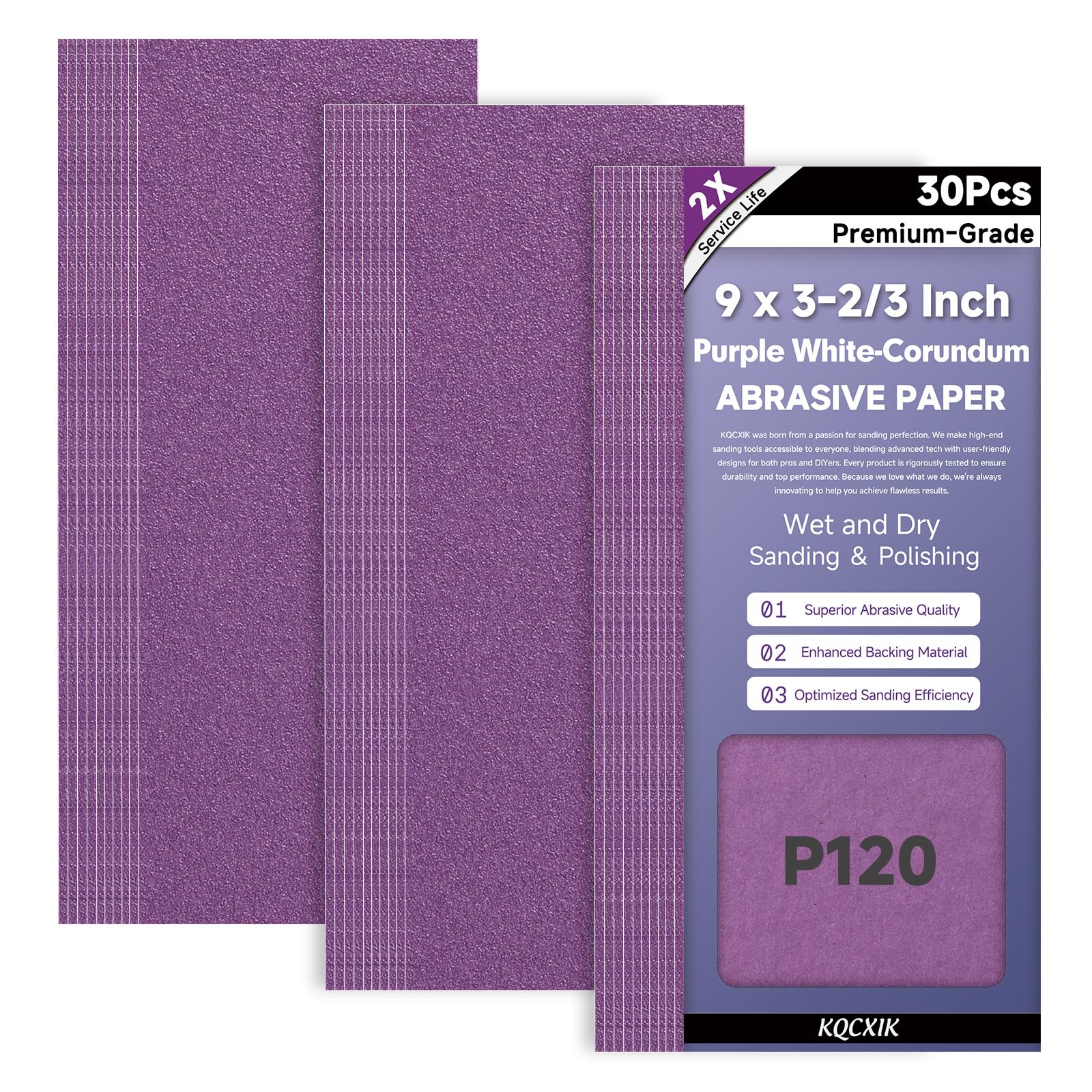 Premium Sandpaper Assortment - 80 to 2000 Grit -9