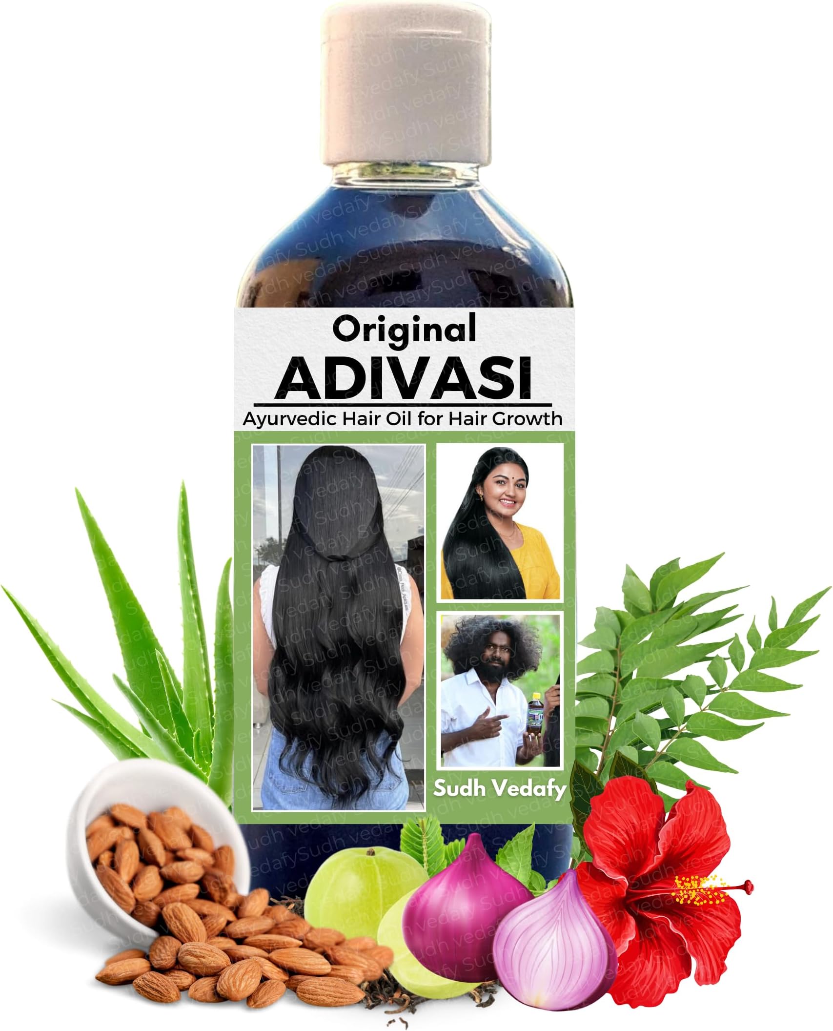 Adiwasi Hair Oil Ayurvedic Adiwasi Herbal Kesh Tel Enriched With Jamalgota Natural Rosemary Essential & Biotin for Control Hairfall Anti-Dandruff 100ml (Pack of 1)