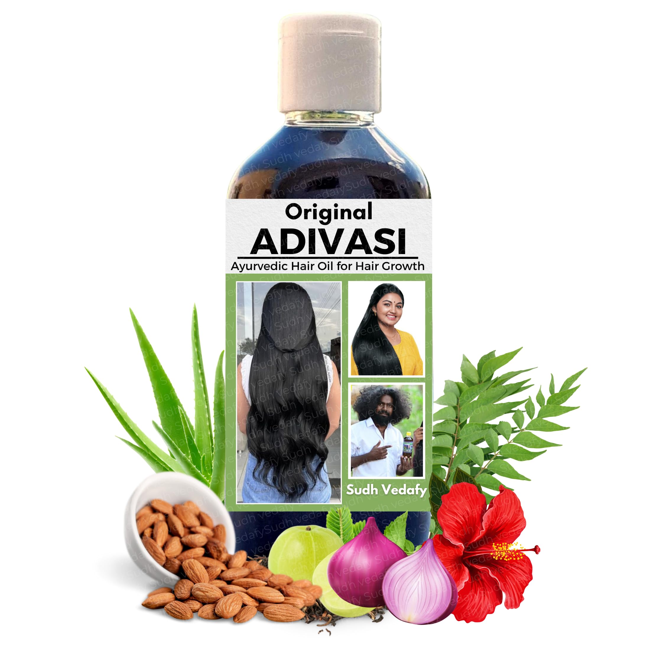Adiwasi Hair Oil Ayurvedic Adiwasi Herbal Kesh Tel Enriched With Jamalgota Natural Rosemary Essential & Biotin for Control Hairfall Anti-Dandruff 100ml (Pack of 1)