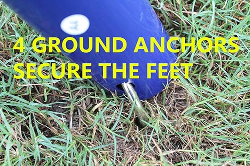 Miniatura 5 de Juegos de columpios de metal para patio trasero con asientos de columpio, deslizador, Teeter-Totter y columpio deslizante, juego de columpios para