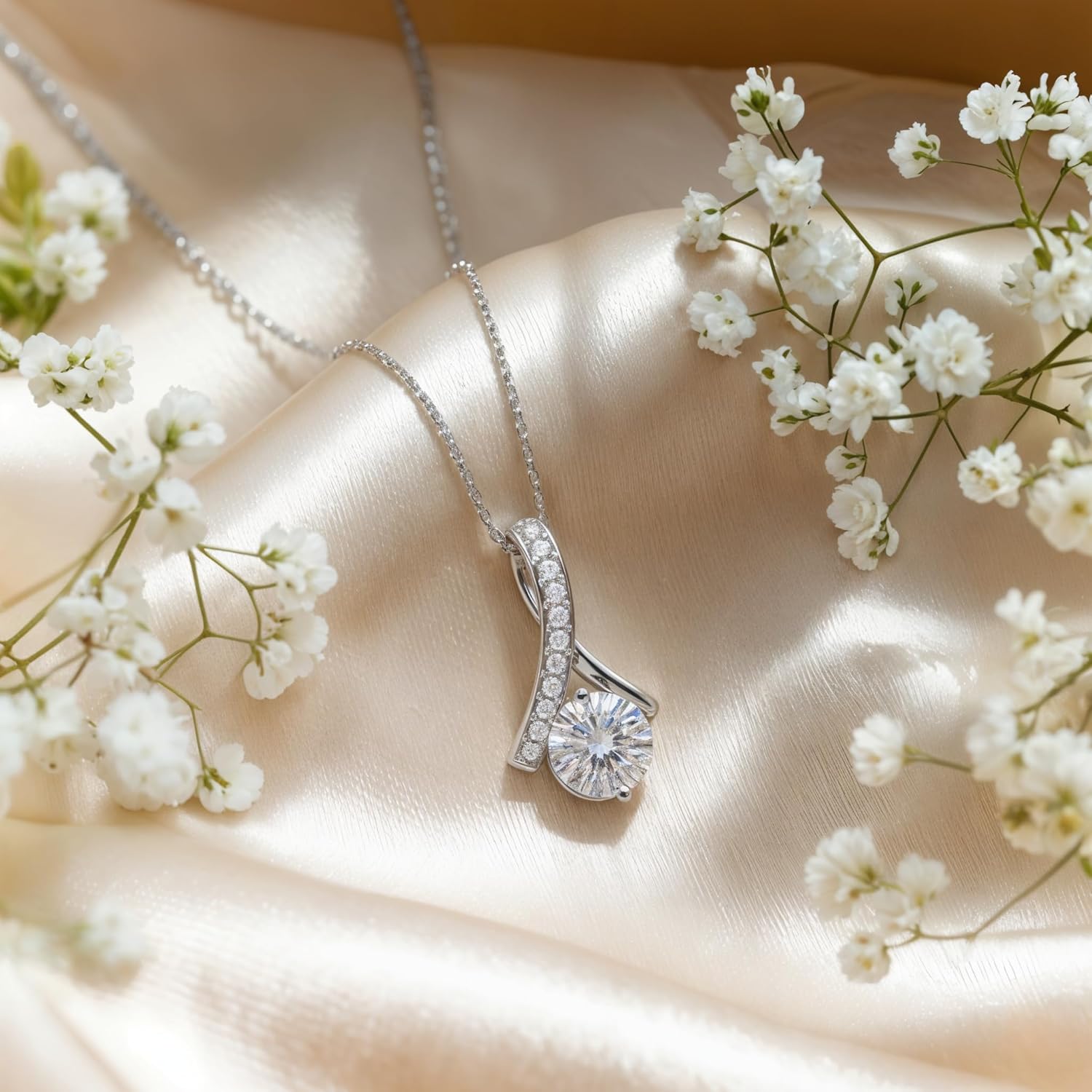 To My Beautiful Sister on Your Pregnancy Necklace, Gifts for Expecting Sister, Mom-to-be Jewelry, Big Sister to Little Sister Necklace, First-time Mom Gifts, Alluring Beauty Necklace for Pregnant Sister With Message Card and Gift Box