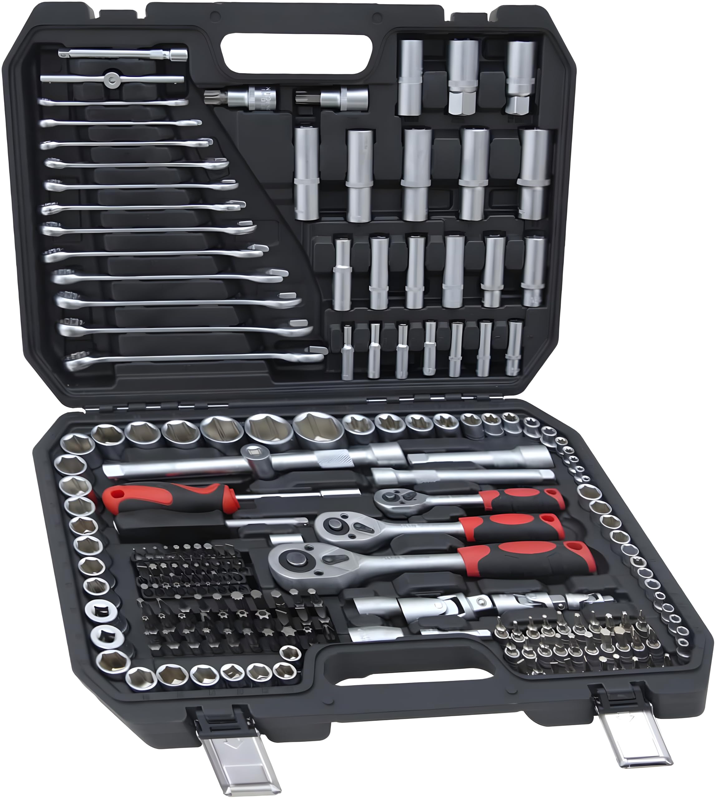 Amazon.com: Professional 216pcs Socket Ratchet Wrench Set, 1/4 & 3