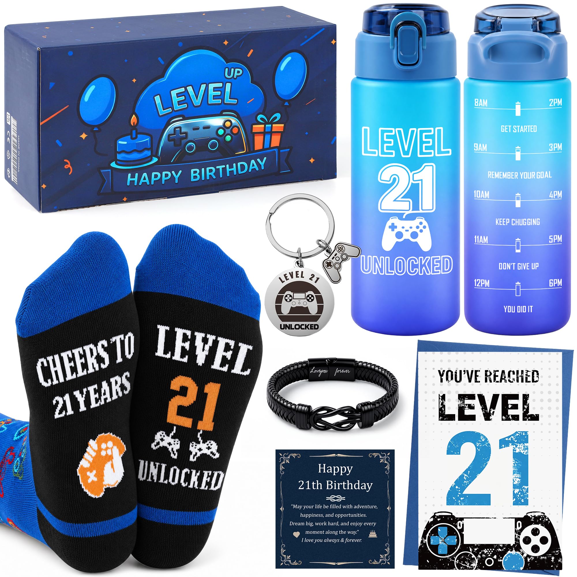 21th Birthday Gifts for Boys – Gamer Gifts Set Cool Present for Gamer Teens
