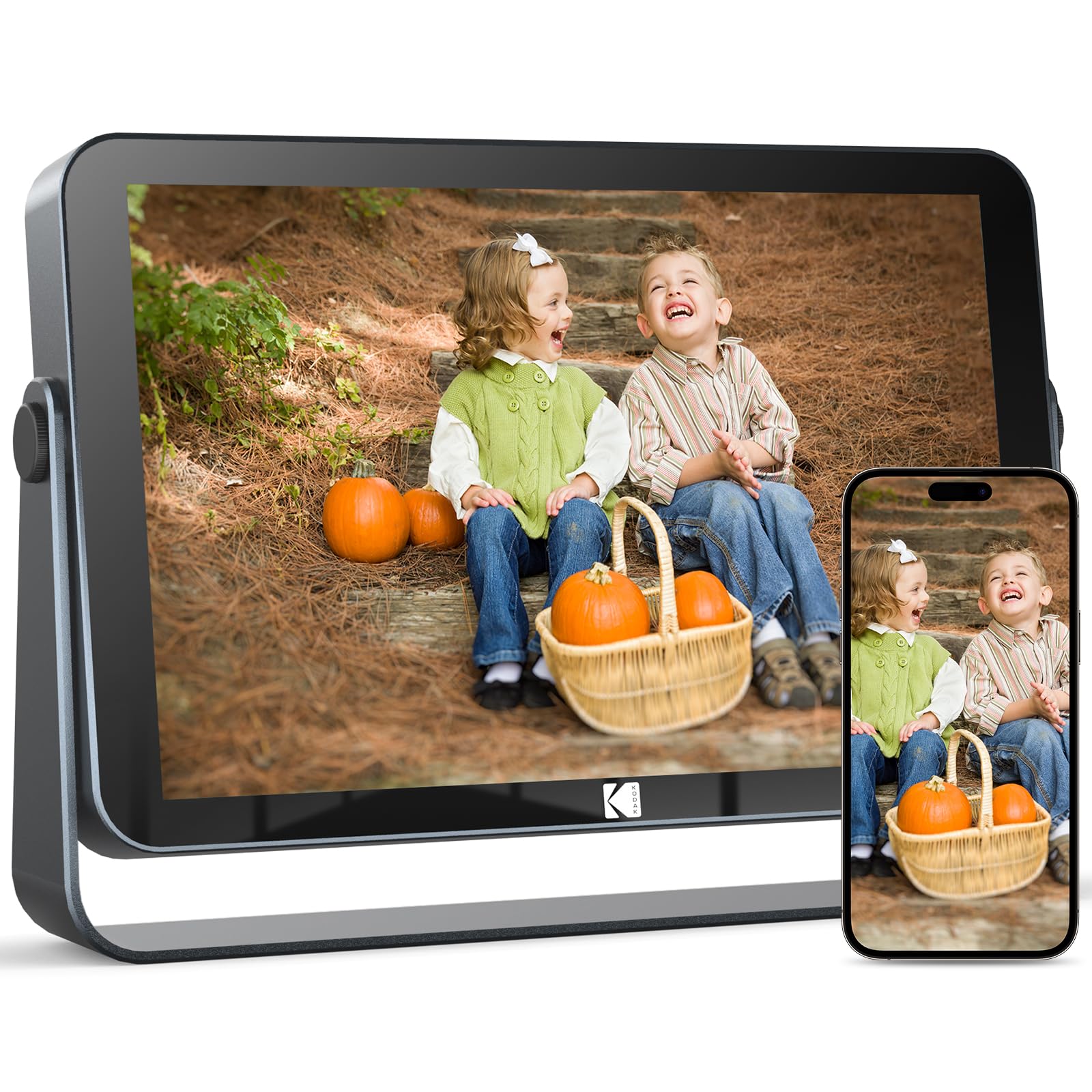 KODAK Cornice digitale Touch elettronica, 10,1 pollici, 1920 x 1200 FHD, con memoria da 32 GB, batteria agli ioni di litio da 4000 mAh