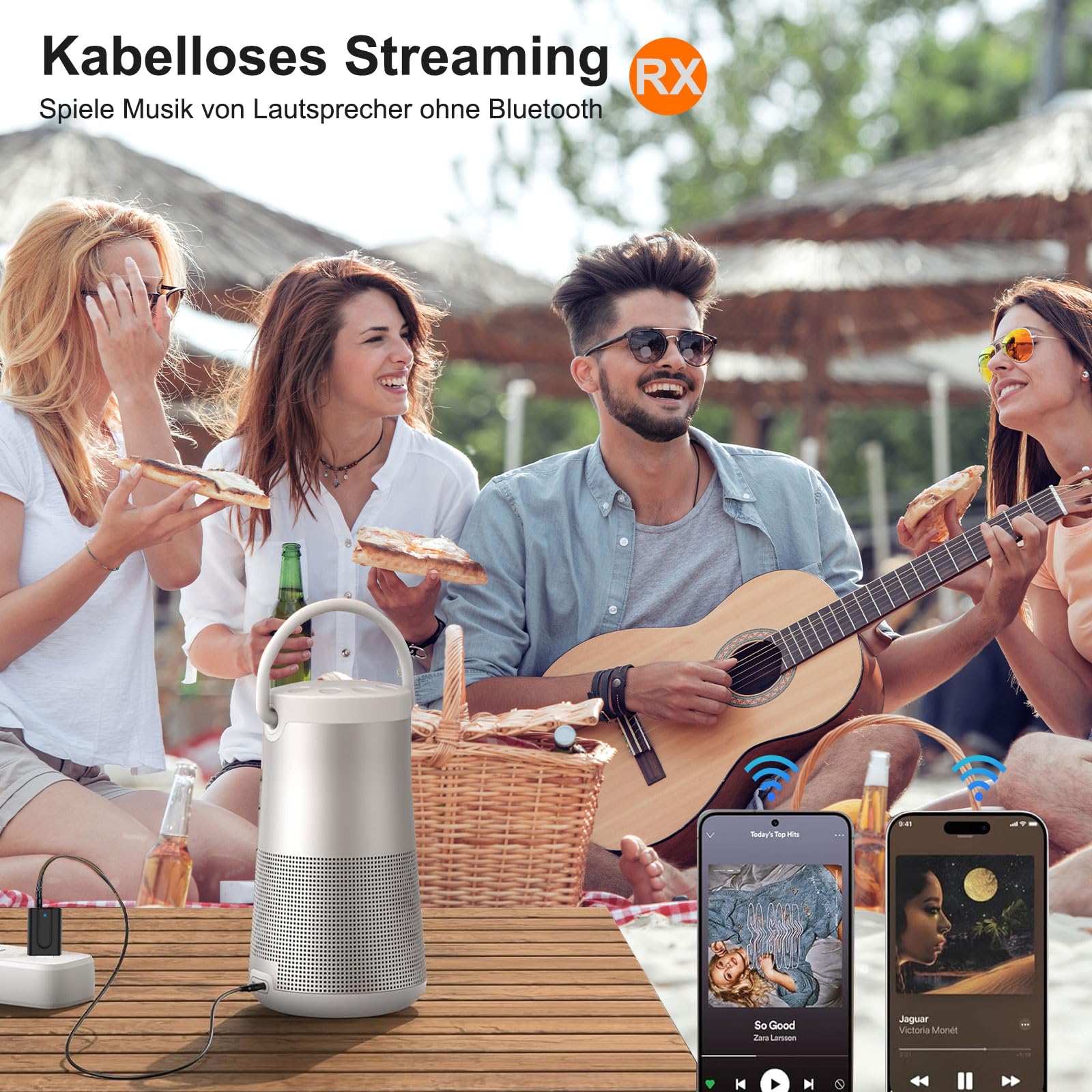 Ricevitore Bluetooth USB, 2 in 1, adattatore audio Bluetooth 5.0, con cavo jack Aux da 3,5 mm, ricevitore BT per TV, PC, auto, cuffie, stereo domestico, cuffie
