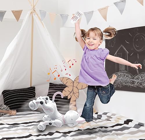 Miniatura 3 de LEXiBOOK - Power Kitty - Robot Cat Control Remoto, Robot Inteligente Programable, Luz, Sonido, BlancoRosa - KITTY01