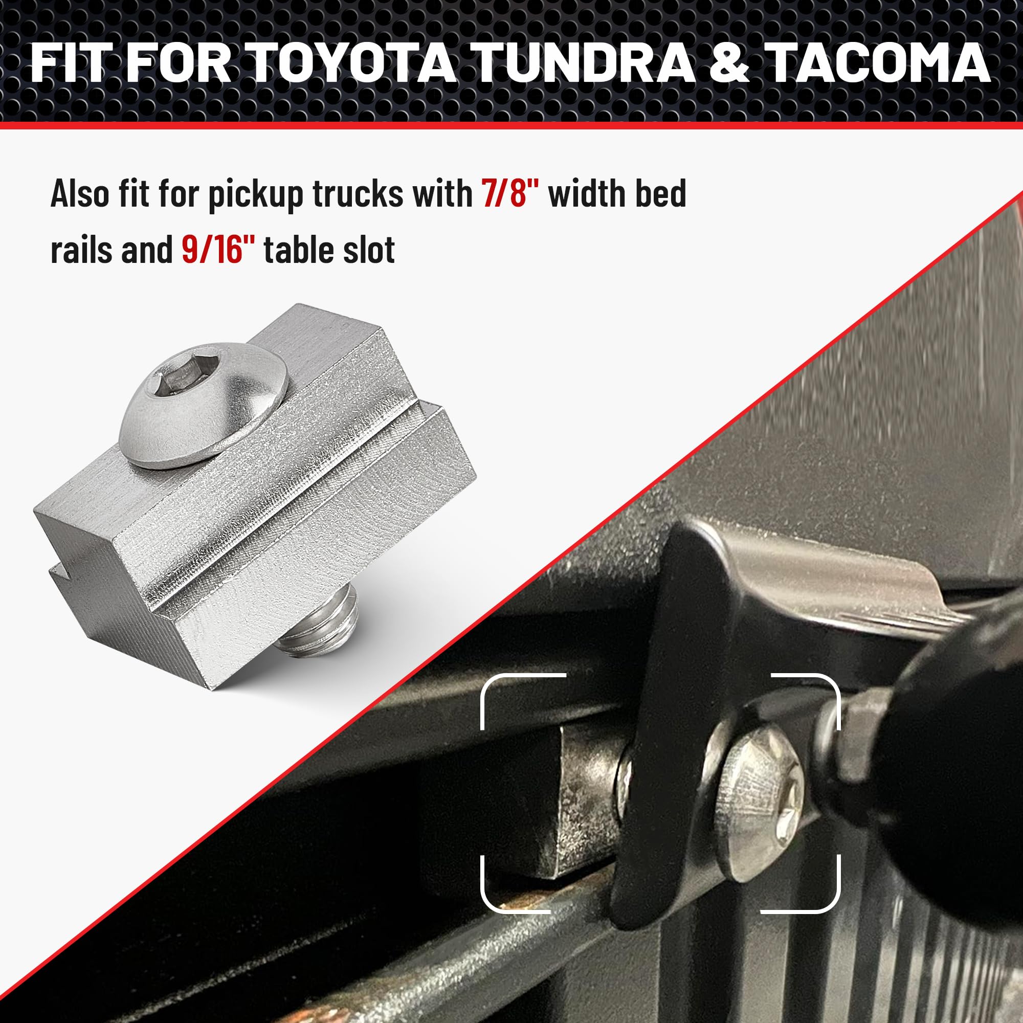 Truck Bed Rails T Slot Nuts Fit Toyota Tacoma Bed Rack Rails Cleats ...