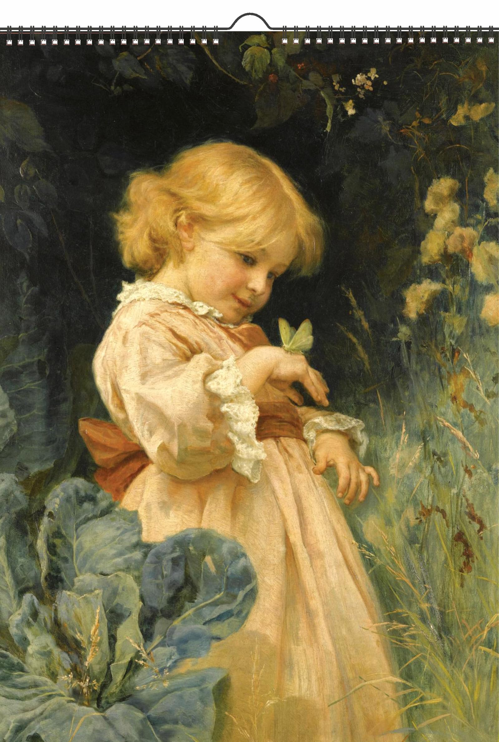 Wall Calendar 2026 [12 pages 8"x12"] Pastoral Life Kids Vintage Antique Art Museum Painting Pears Soap