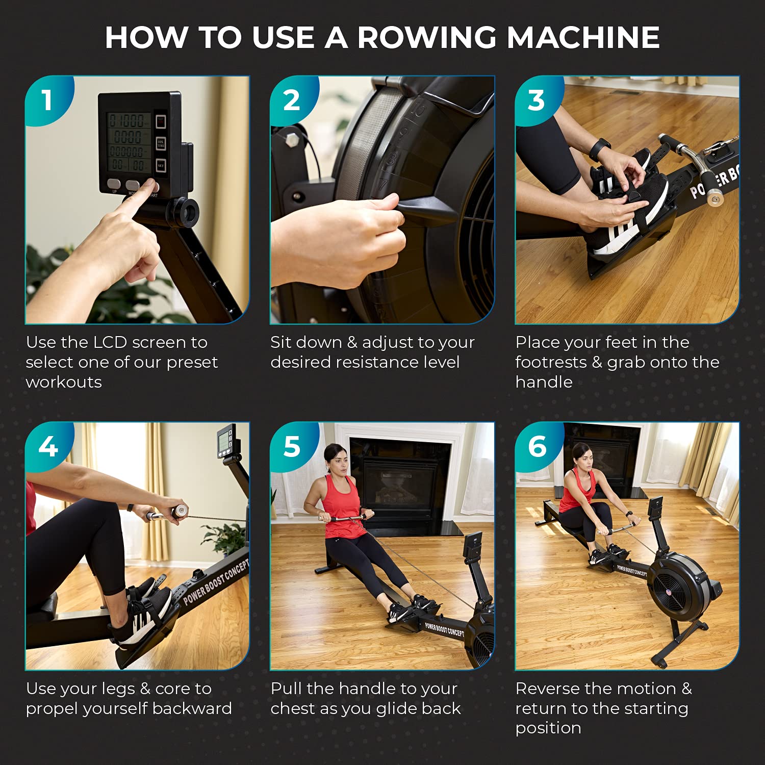 Rower Machine for Home & Gym Foldable Rowing Machine for Home Use