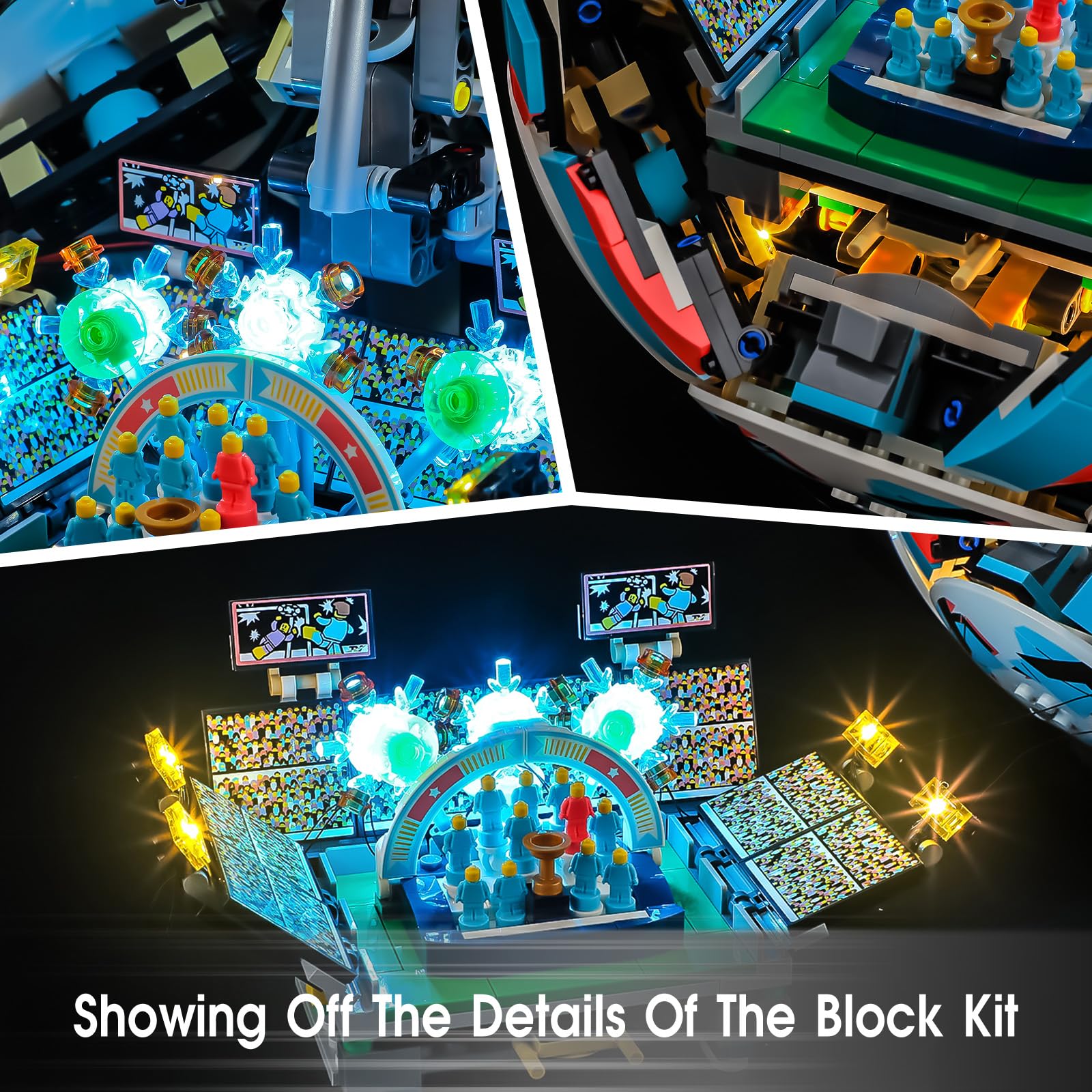 Kit di luci a LED compatibile con Lego 43019 Editions Set di palloni da calcio, kit di luci per modello Lego 43019, non incluso il set di modelli