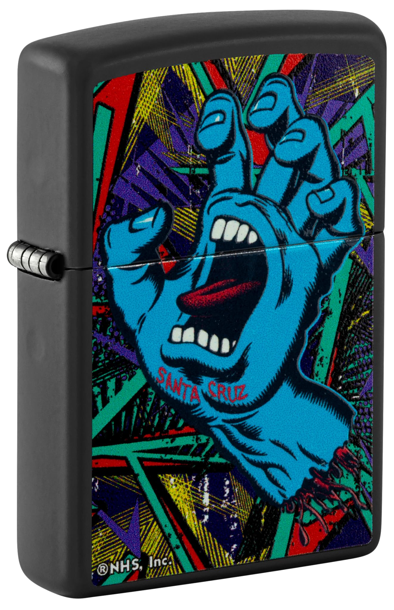 Zippo Sturmfeuerzeug - Santa Cruz, Multi-Color, Color Image - Nachfüllbar - Wiederverwendbar - Windfestes Design - Geschenkbox - Made In USA