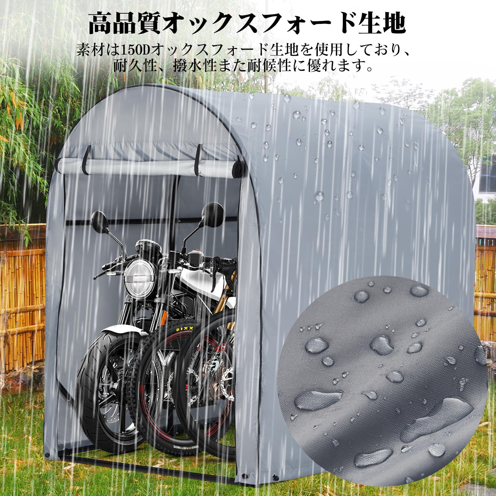 Amazon.co.jp: GaoMon サイクルハウス バイクガレージ サイクルポート
