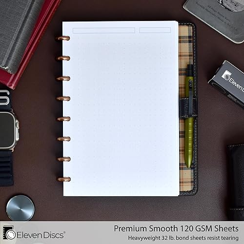 Miniatura 2 de Repuestos de papel de alta calidad para discos perforados para Circa, Arco, TUL, Rejilla de puntos azules.