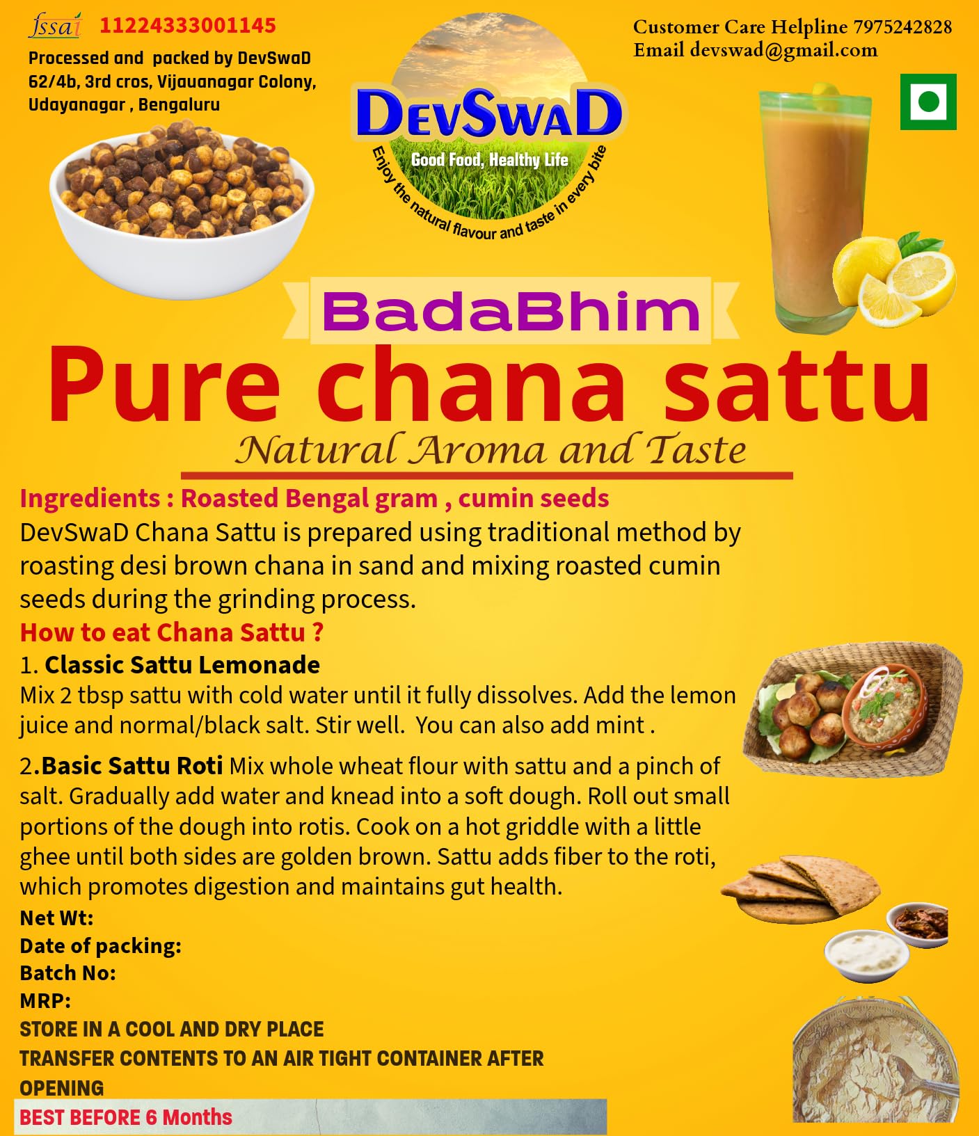 DevSwad Pure Bihari Chana Sattu|Traditional Way of Preparation|Freshly Roasted Bengal Gram|Super Food|High in Protein (930 g|No Preservatives (B09FGJQVM6) Amazon Price History, Amazon Price Tracker