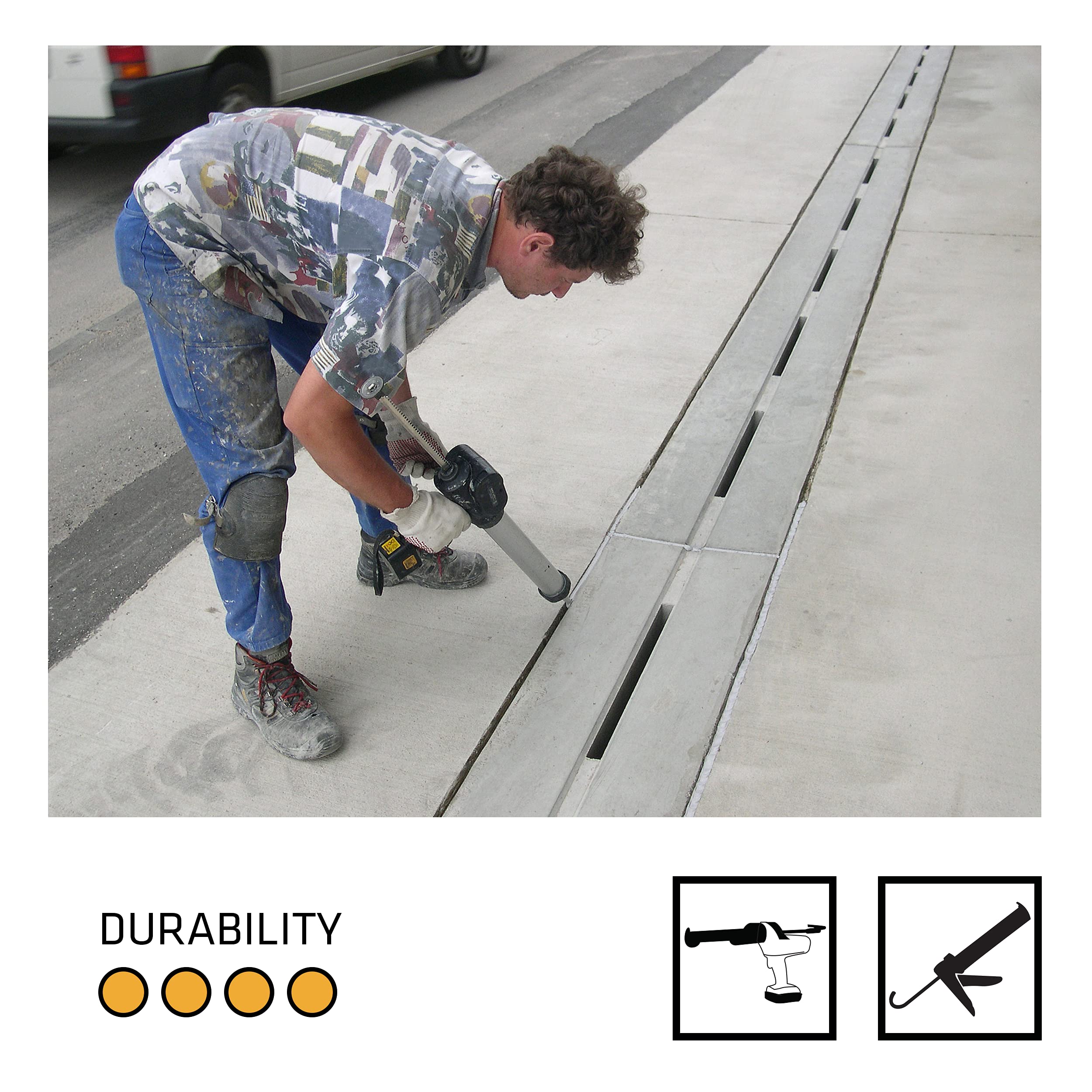 Buy Sika Sikaflex Pro 3 Sealant, Concrete Grey, 600 ml Online at