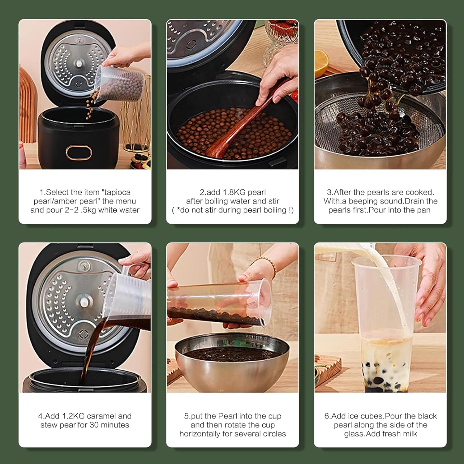 Commercial Boba Maker 5/9/12/16L, Automatic Pearl Tapioca Cooker for Boba Tea & Bubble Tea & Milk Tea, Boba Cooker with Touchscreen (A 12L)