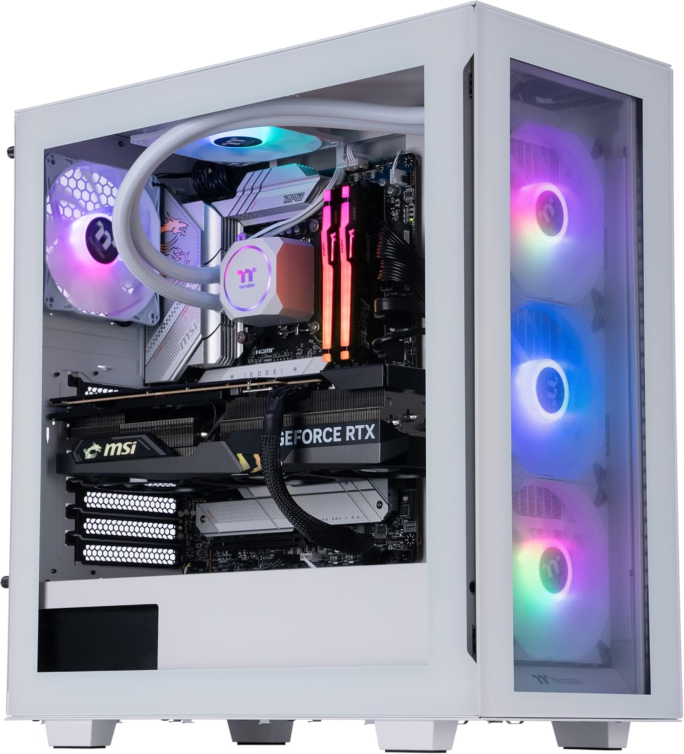 ADVANCED BATTLESTATIONS Tempest Aqua High Performance Gaming PC – Intel i9 13900KF – GeForce RTX 4090-32GB DDR5 5600MHz – 2TB M.2 NVMe SSD-Window 11-TA139KF490W