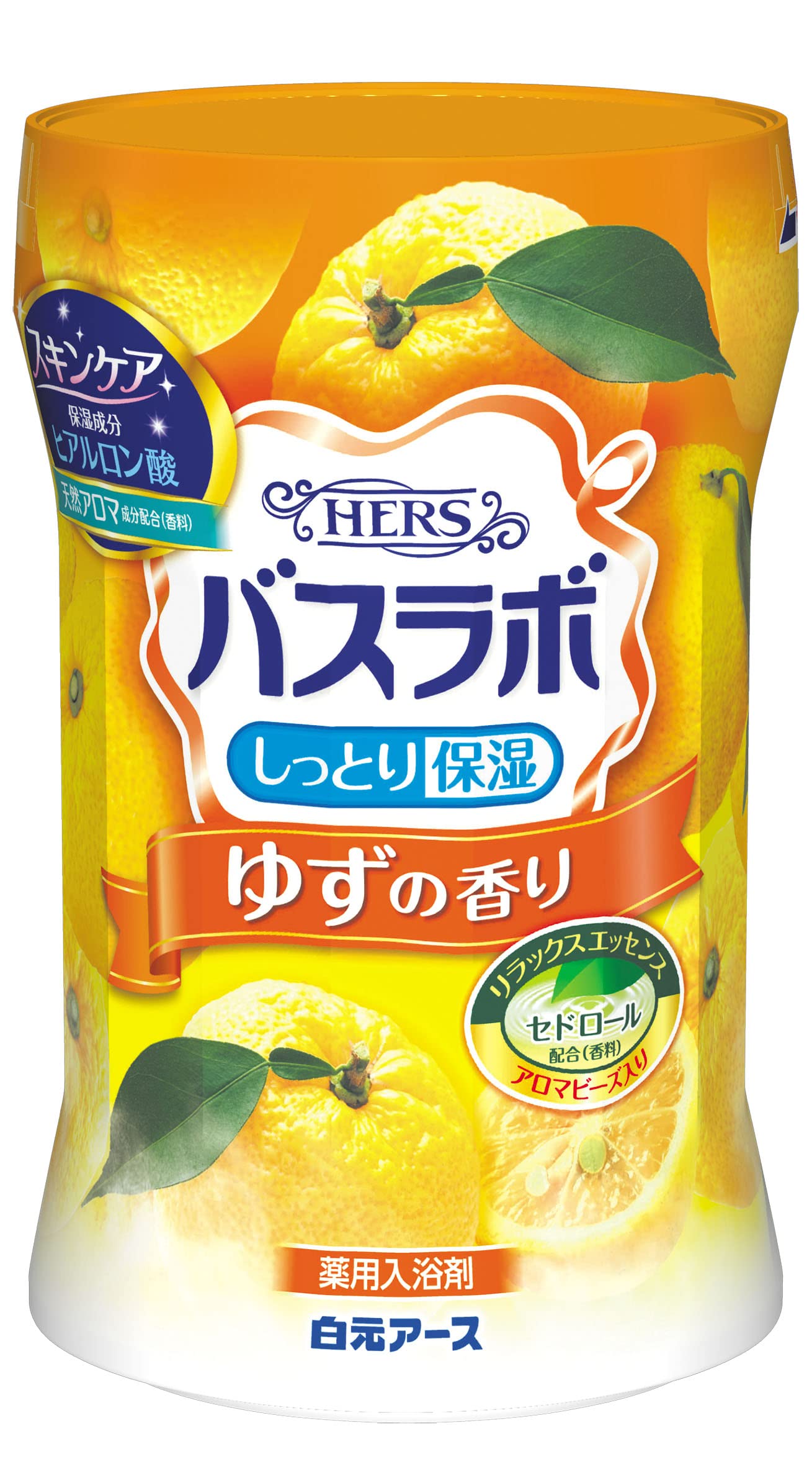 Amazon | HERSバスラボボトル ゆずの香り 600g | HERSバスラボ | バス