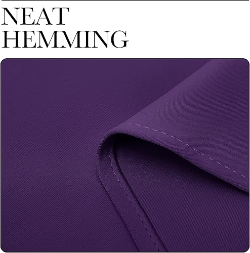 Vista 5 de NICETOWN - Paneles de cortinas opacas de triple tejido, con aislamiento térmico y ojales sólidos en la parte superior, para decoración del hogar