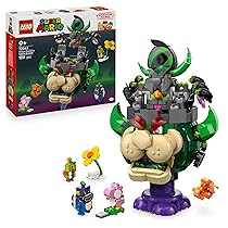 LEGO Super Mario Principe Florian e Bowser Castello – Giocattolo Interattivo con 4 Figure Incluso Yoshi Rosa, Supporto per il Gioco e l’Esposizione – Regalo per Gamer e Bambini da 9 Anni – 72042