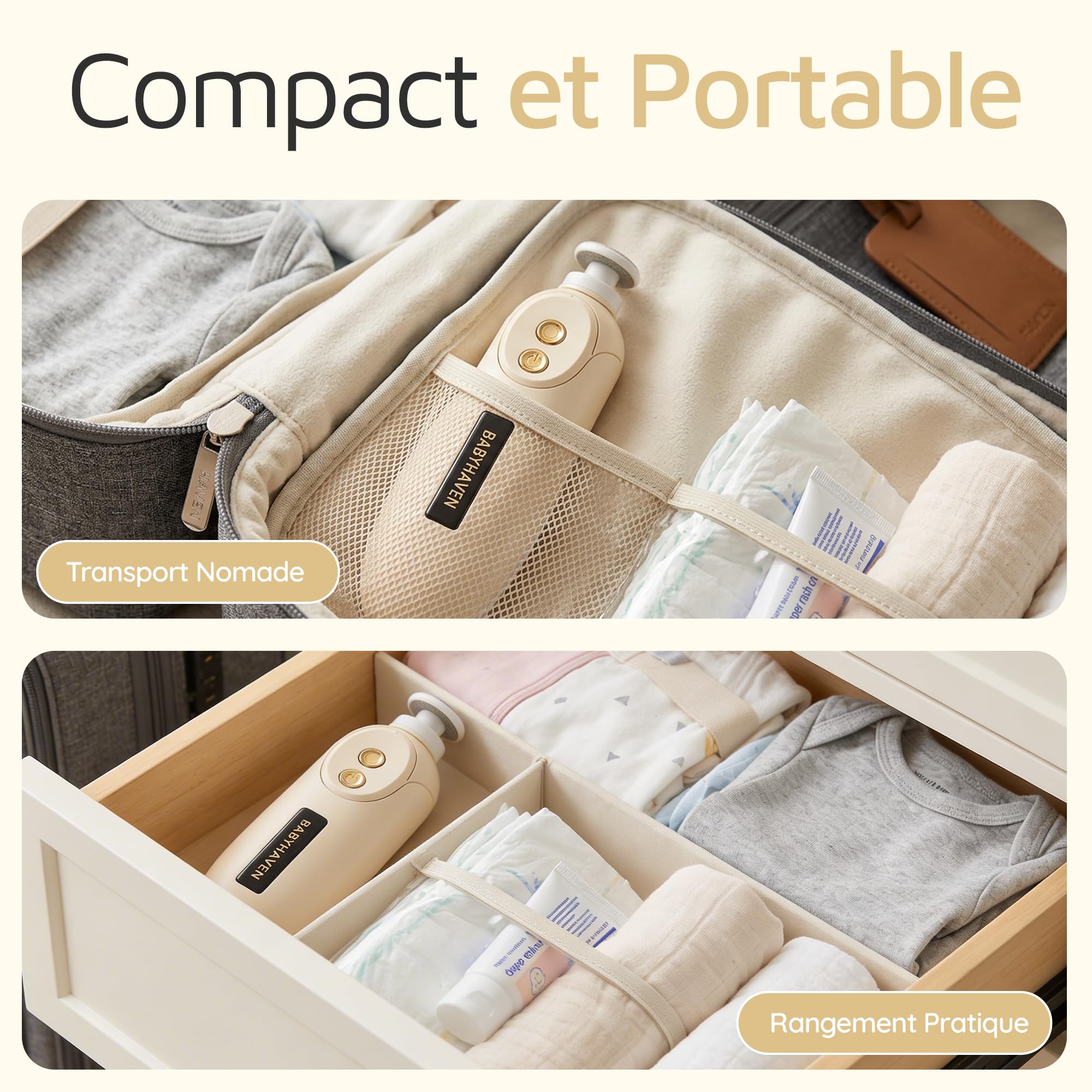 Lime à Ongles Électrique Bébé Rechargeable, Coupe-Ongles Électrique Silencieux avec Lumière LED Douce, Kit Soin des Ongles pour Nouveau-Nés, Bébés et Enfants, 6 Têtes de Rechange