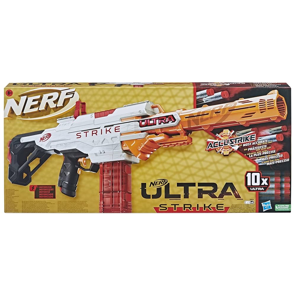 Nerf Ultra Strike Motorized Blaster, 10 Nerf Accustrike