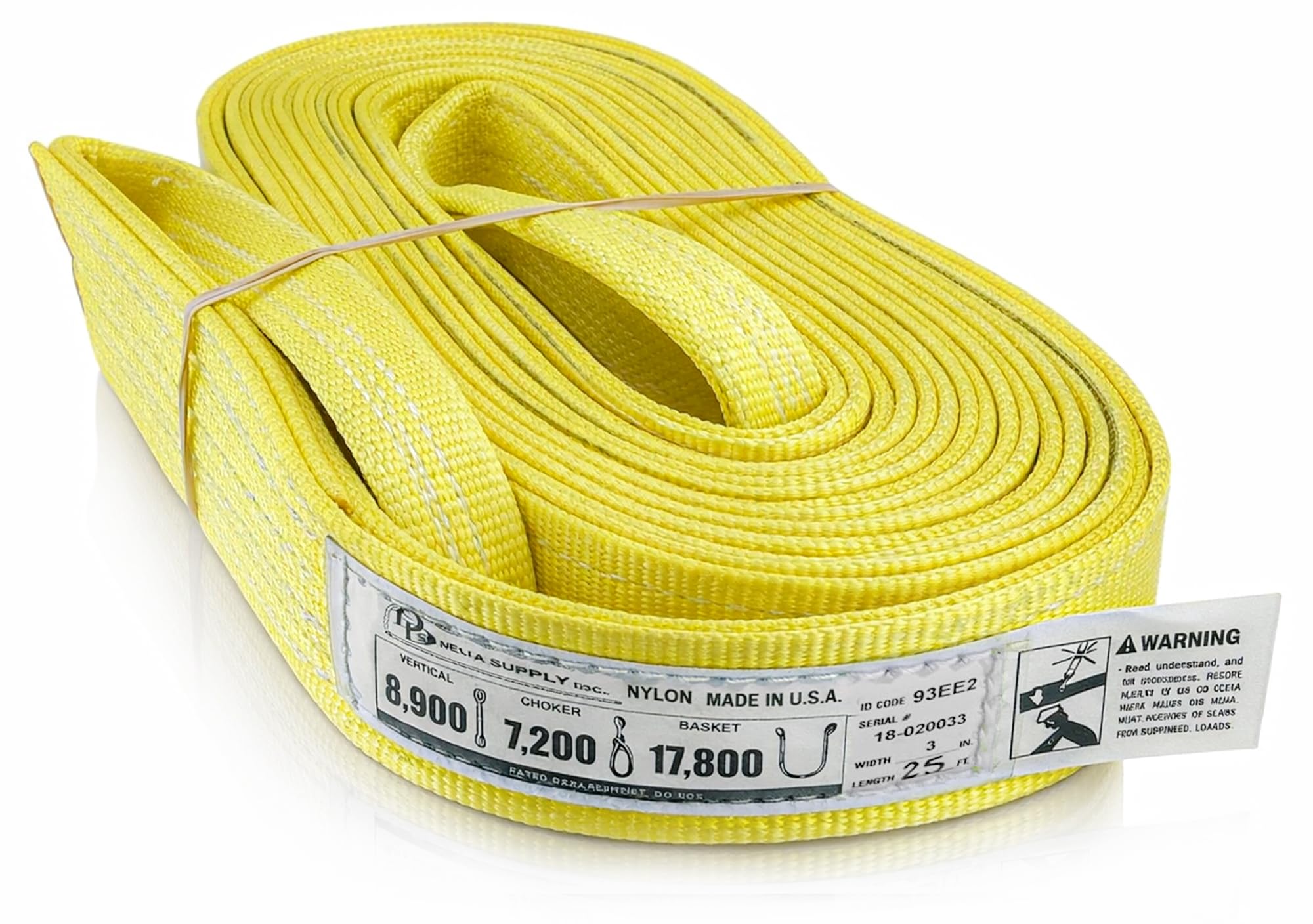 Heavy Duty Lifting Sling - 16ft Nylon, 6400 lbs -26 Heavy Duty Lifting Sling - 16ft Nylon, 6400 lbs -26