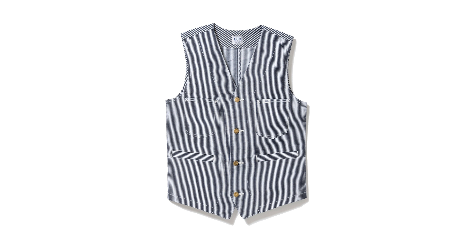 Lee ヒッコリーベスト 楽天市場】Lee ベスト チョッキ WORKWEAR ヒッコリー へリンボン