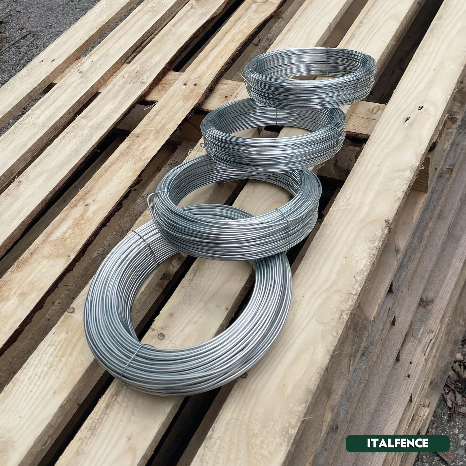 Italfence - Alambre de hierro galvanizado para cercados, 100 metros (Disponibles varios diámetros) [Ø2,30mm] — view 6