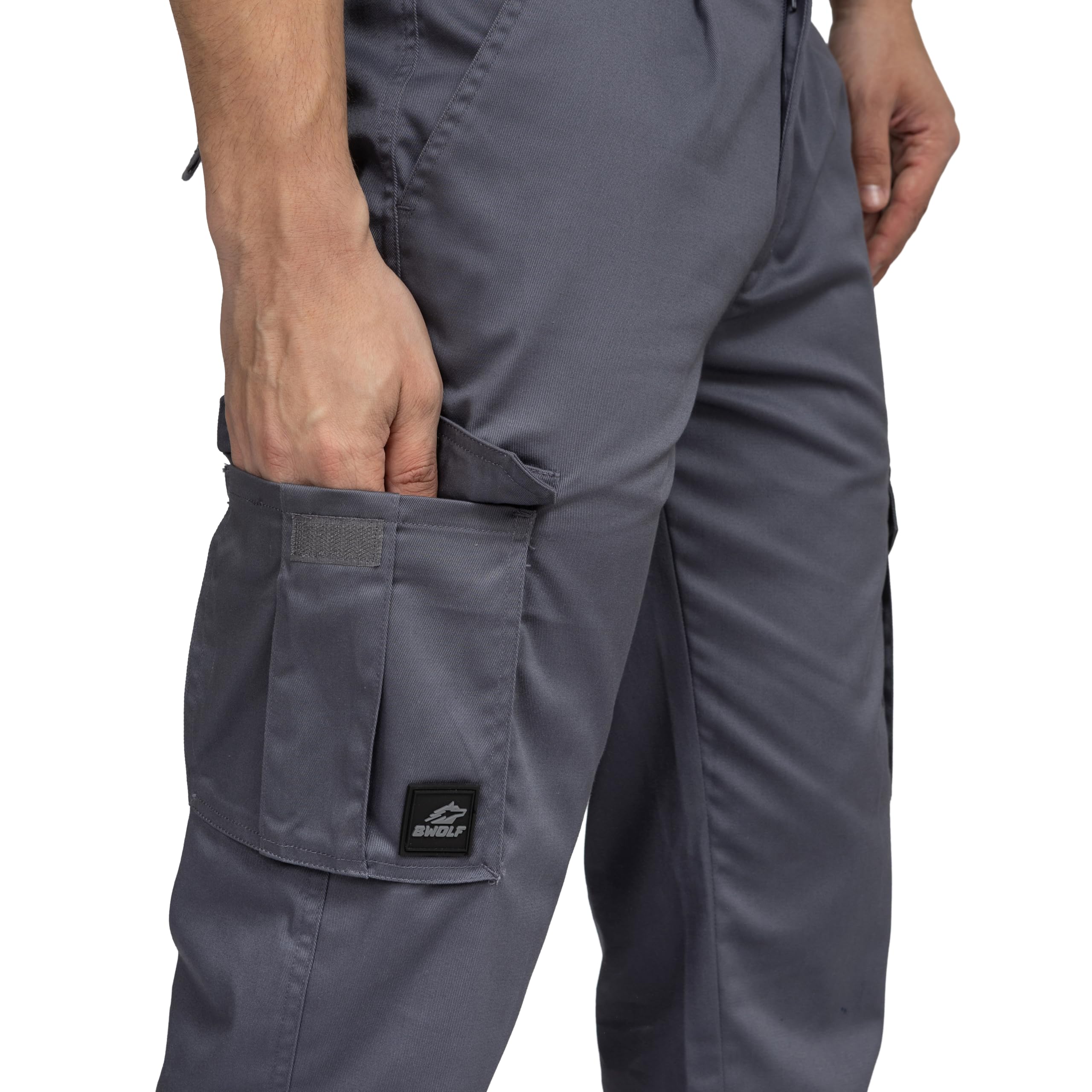 BWOLF Prime Cargo Pantalón de Trabajo para Hombre con Elastano, Pantalón Cargo Hombre Elástico para Hombre Algodón - Poliéster - Elastano, S - 4XL