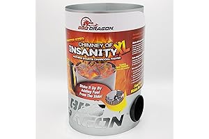 BBQ Dragon | XL Chimney of Insanity Charcoal Starter for Faster Grilling