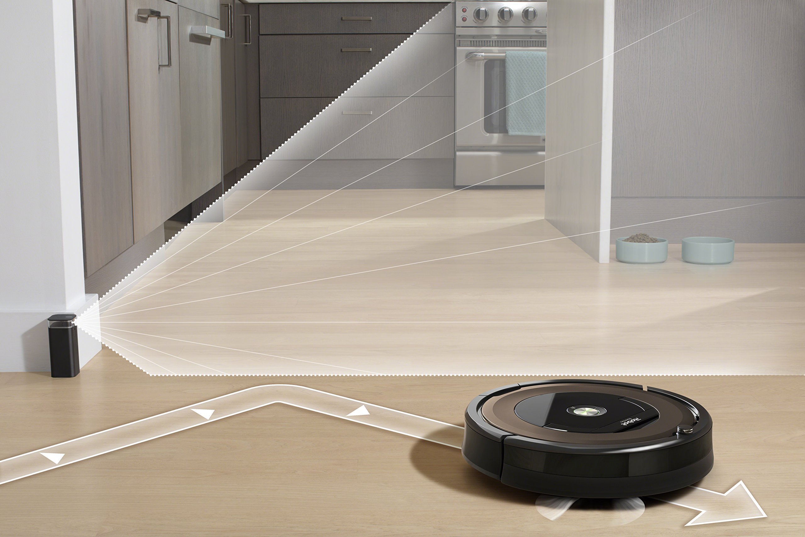 iRobot Roboter-Staubsauger Roomba 890 mit Wi-Fi-Konnektivität (Generalüberholt), Schwarz, R890020