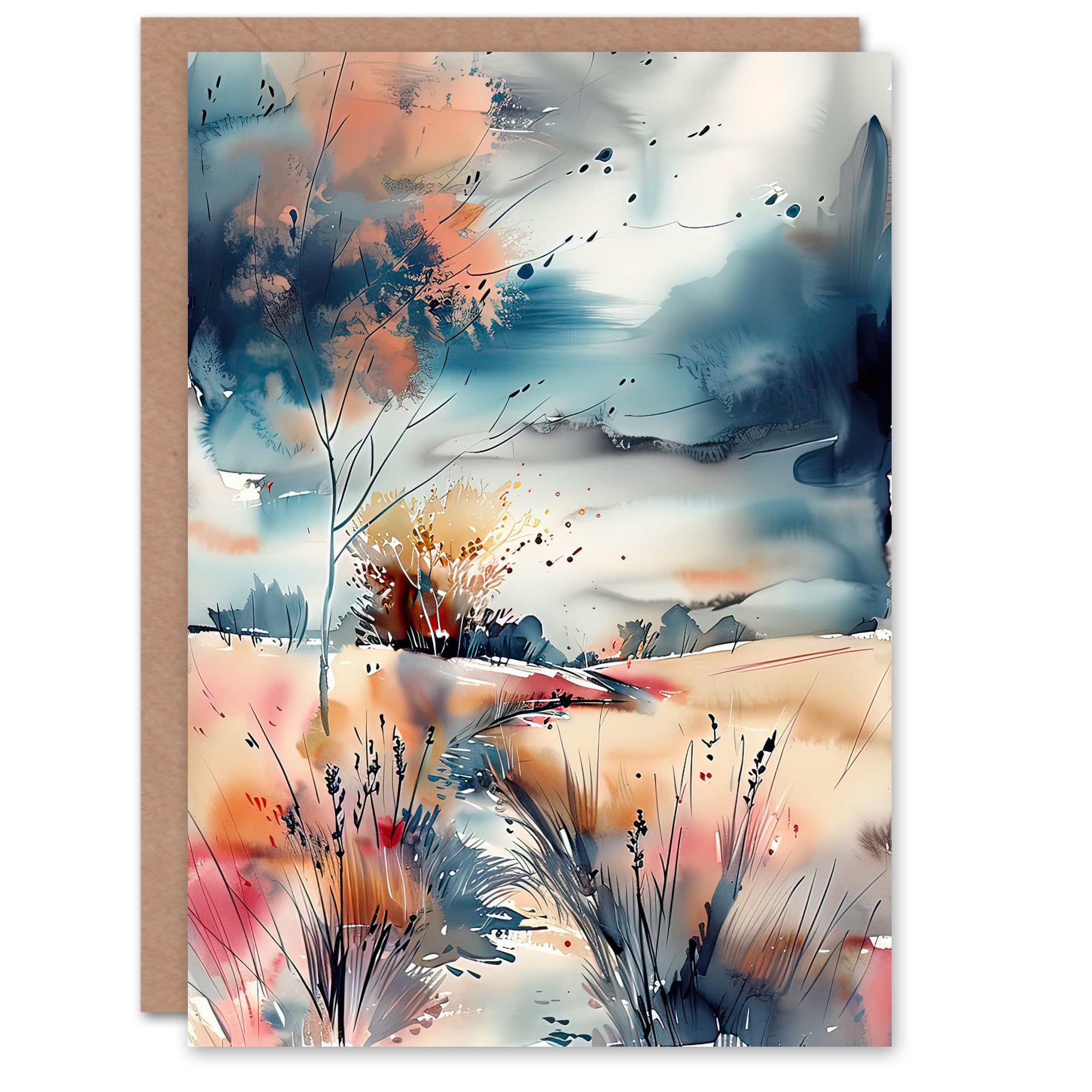 Artery8 Birthday Greeting Card - Watercolour Art