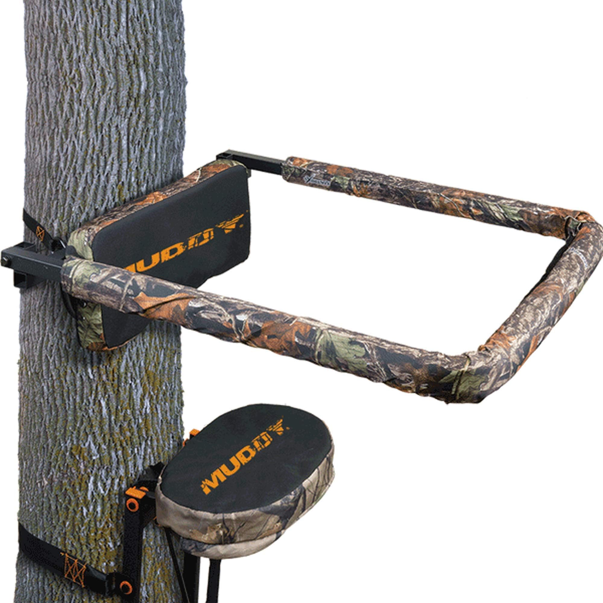 MUDDY Game Universal Shooting Rail Rest with Convenient Flip Up Design and Extra Comfort Backrest for Outdoor Big Game Hunting, Black