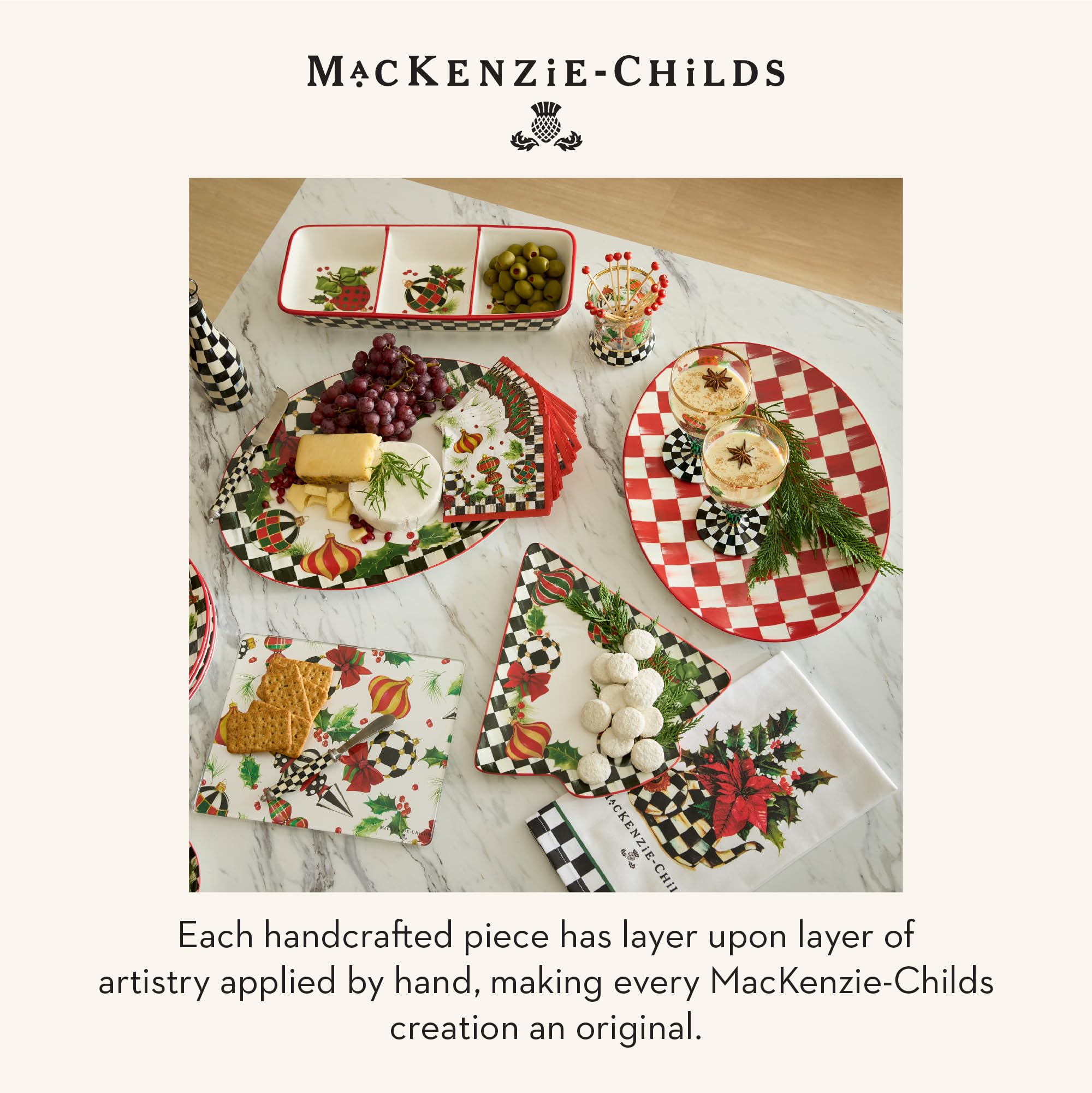 マッケンジーチャイルズ/プレート/皿 Amazon.com | MACKENZIE-CHILDS Stoneware Serving Platter