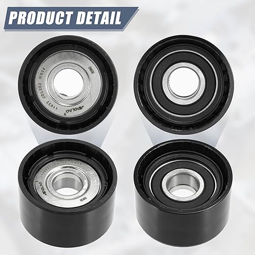 Miniatura 4 de X AUTOHAUX Polea tensora de correa para Mercedes-Benz E320 ML320 GL320 2007-2009 Polea guía de desviación para Mercedes-Benz Sprinter 2500 3500