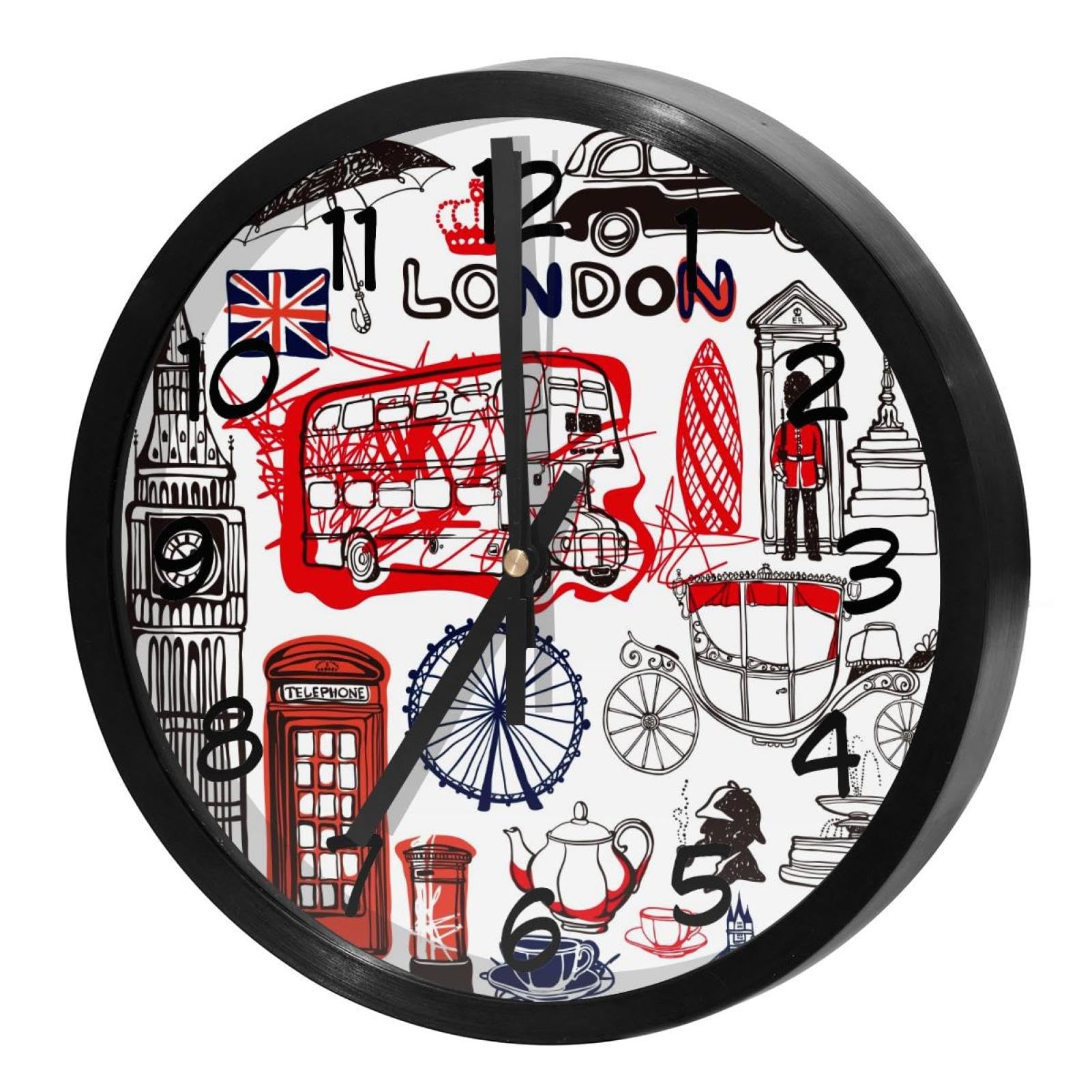 Horloge murale silencieuse résoud le bruit du tic-tac pour sommeil chambre