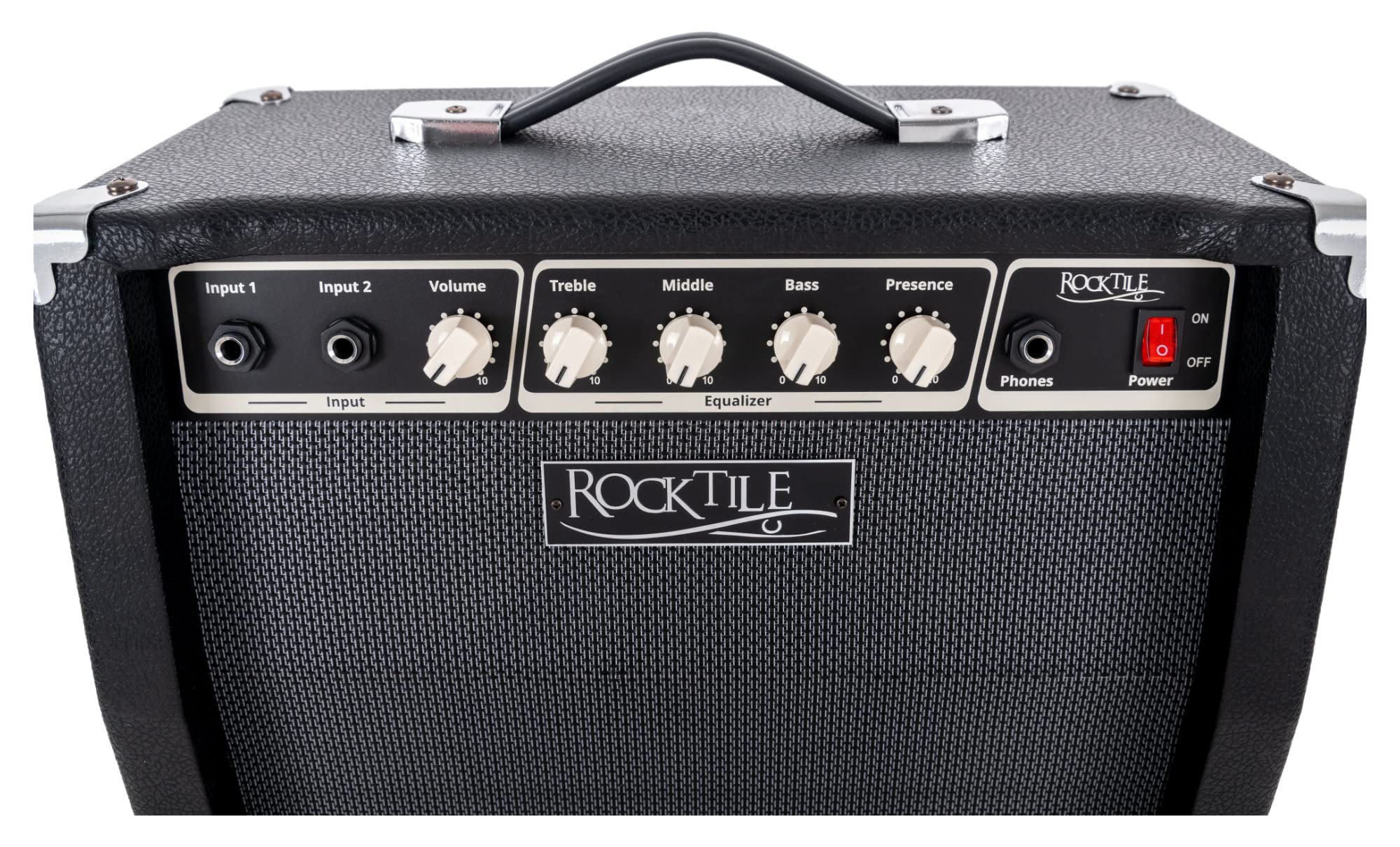 Rocktile BA-30 Jaco Basscombo 30 Watt - Bassverstärker im Combo-Format - Für aktive und Passive Bässe - Leistung: 30 Watt RMS - 10" Lautsprecher - 3-Band Equalizer mit Presence-Regler - Schwarz
