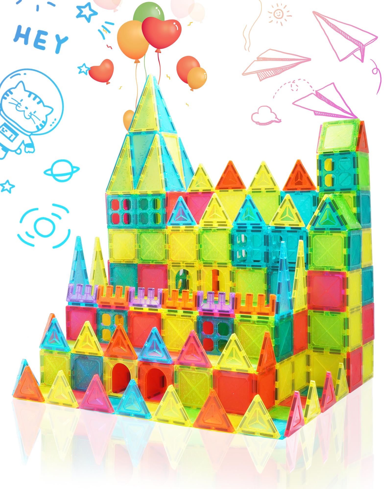 Costruzioni Magnetiche per Bambini di 3 Anni 7.5 cm Colorati Costruzioni Magneti per Bambini Montessori Giochi Educativi Calamite per Bambini 4 Anni Regalo Costruzioni per Ragazzo 5 6 7 8 9 10 Anni