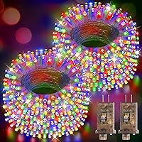 Vista 17 de Hezbjiti Luces de Cadena Navideñas LED de 1000 LED 403 Pies para Exteriores, 8 Modos de Iluminación IP44 Luces de Hadas Impermeables