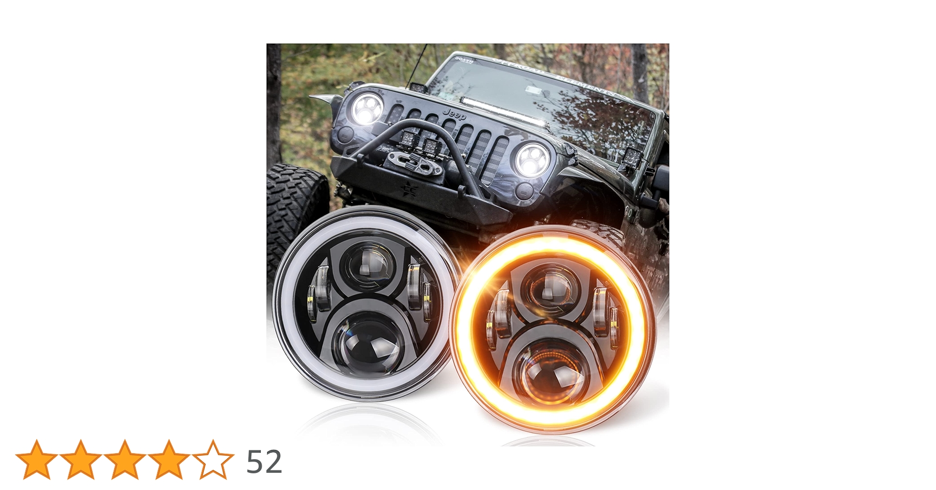 Amazon | XINYOULED 7インチ led ヘッドライト jkラングラー