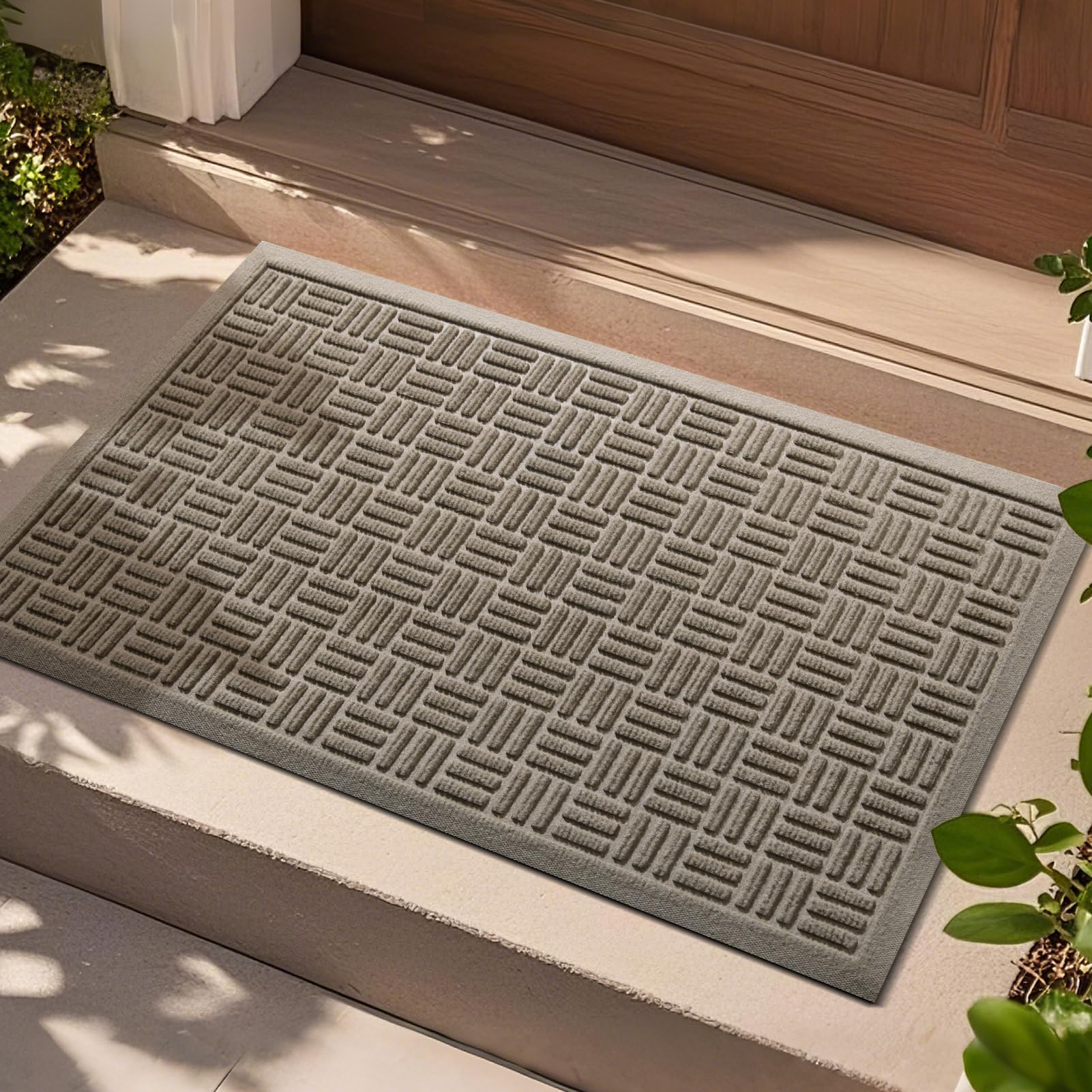 Mibao Gray Doormat - Heavy Duty Outdoor & Indoor Mat -8 Mibao Gray Doormat - Heavy Duty Outdoor & Indoor Mat -8