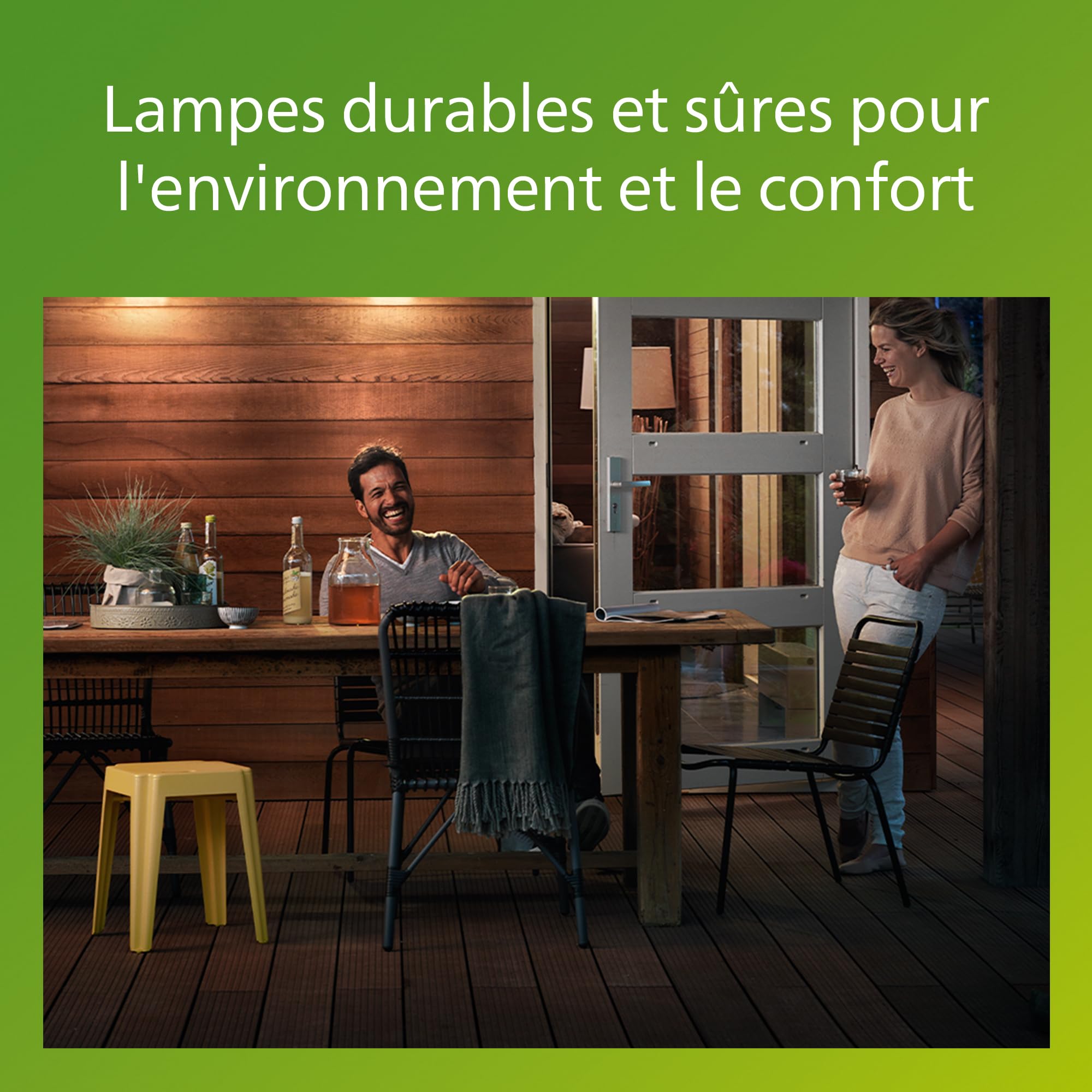 Philips Mygarden, Applique murale SKUA, nécessite une ampoule max 60W E27 - Noir