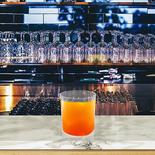 Miniatura 7 de YARNOW 4 vasos de whisky a la antigua, 7 vasos, copas de vino transparentes, ideales para bar en casa, cóctel, bourbon