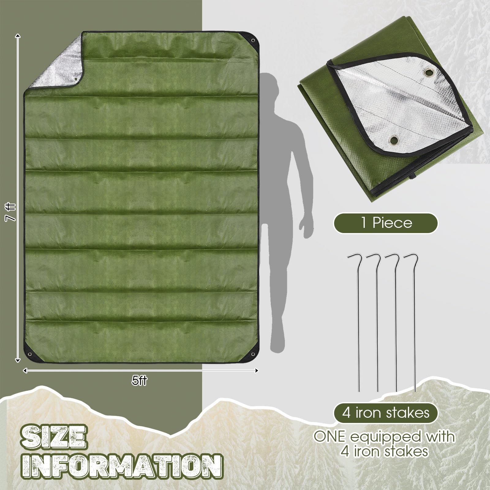 Heavy Duty Emergency Blankets - Survival Tarp -2 Heavy Duty Emergency Blankets - Survival Tarp -2