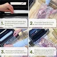 Vista 8 de Envasadora de alimentos al vacío Nesco VS-01 - De color blanco, Plateado