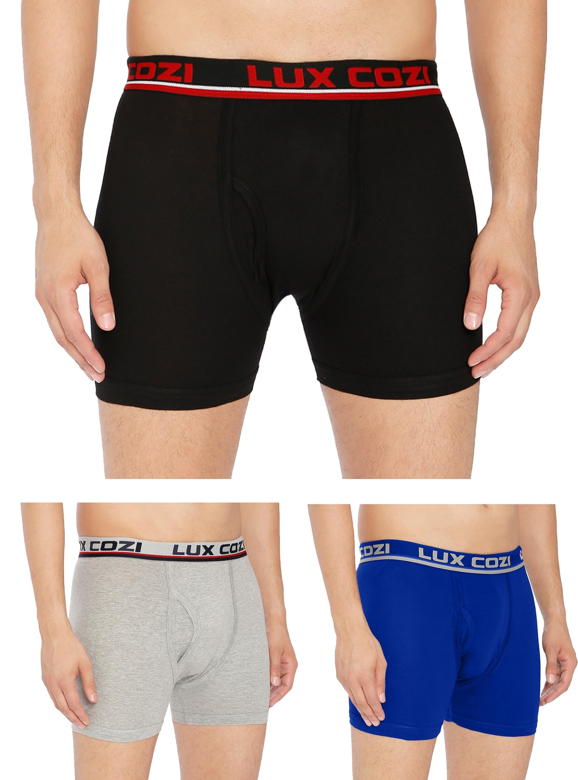 lux cozi Men's Cotton Boxers (Pack of 3)-picture-46