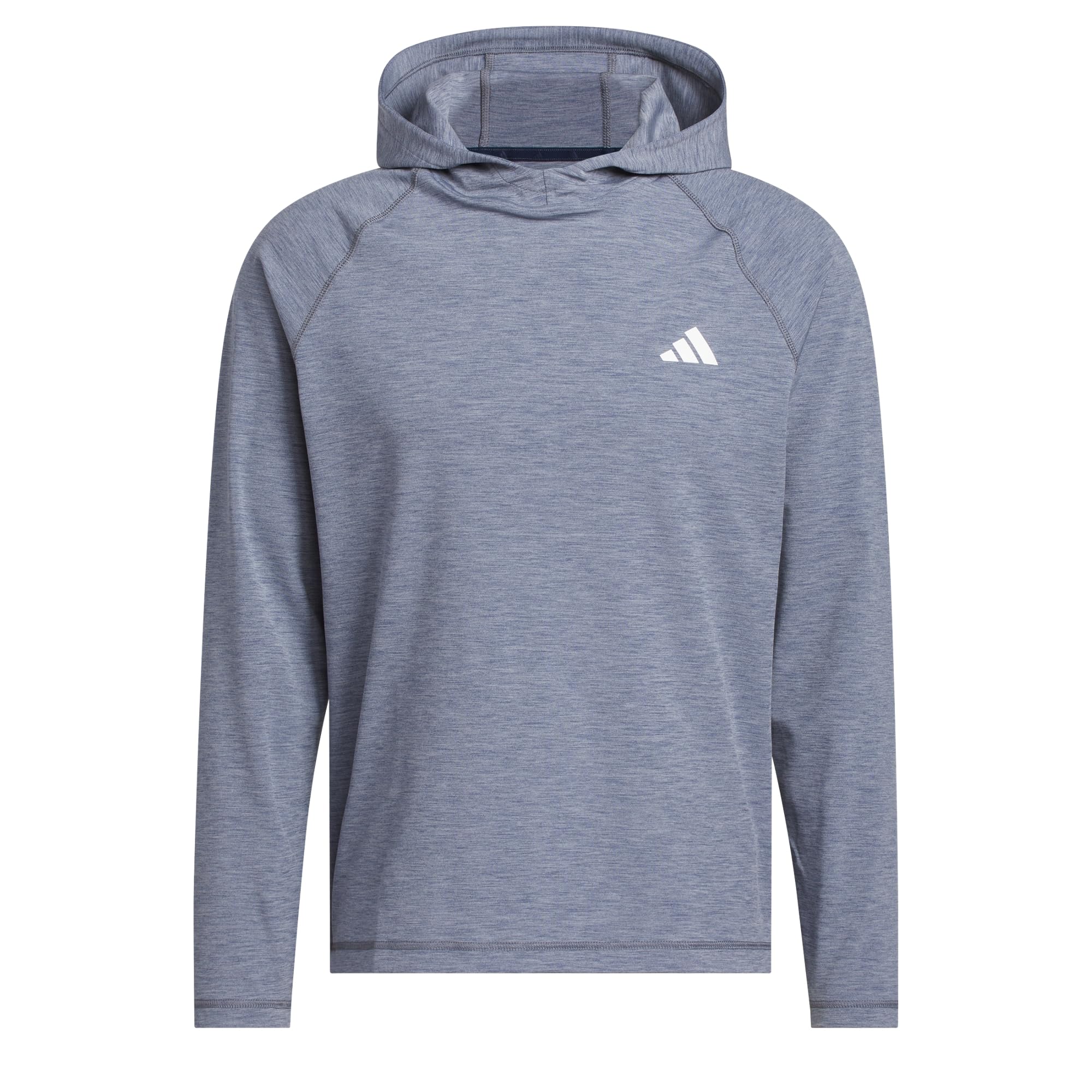 adidas Men's Ultimate365 Heather Hoodie Sweatshirt, collegiate navy mel., L